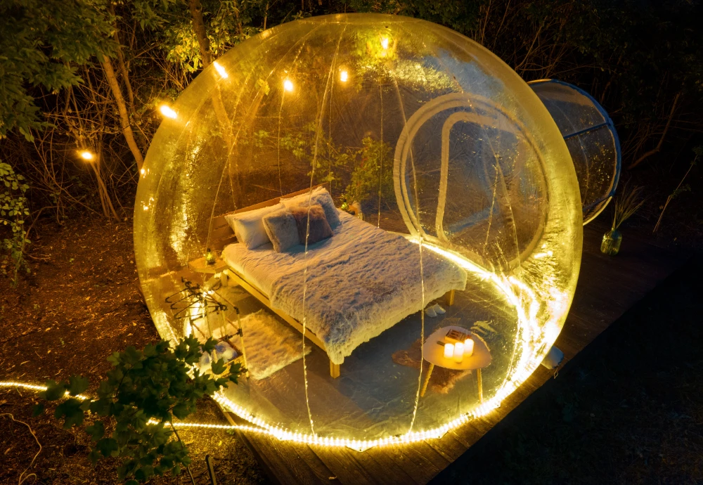 romantic bubble tent